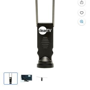 Black Antenna. Clear tv